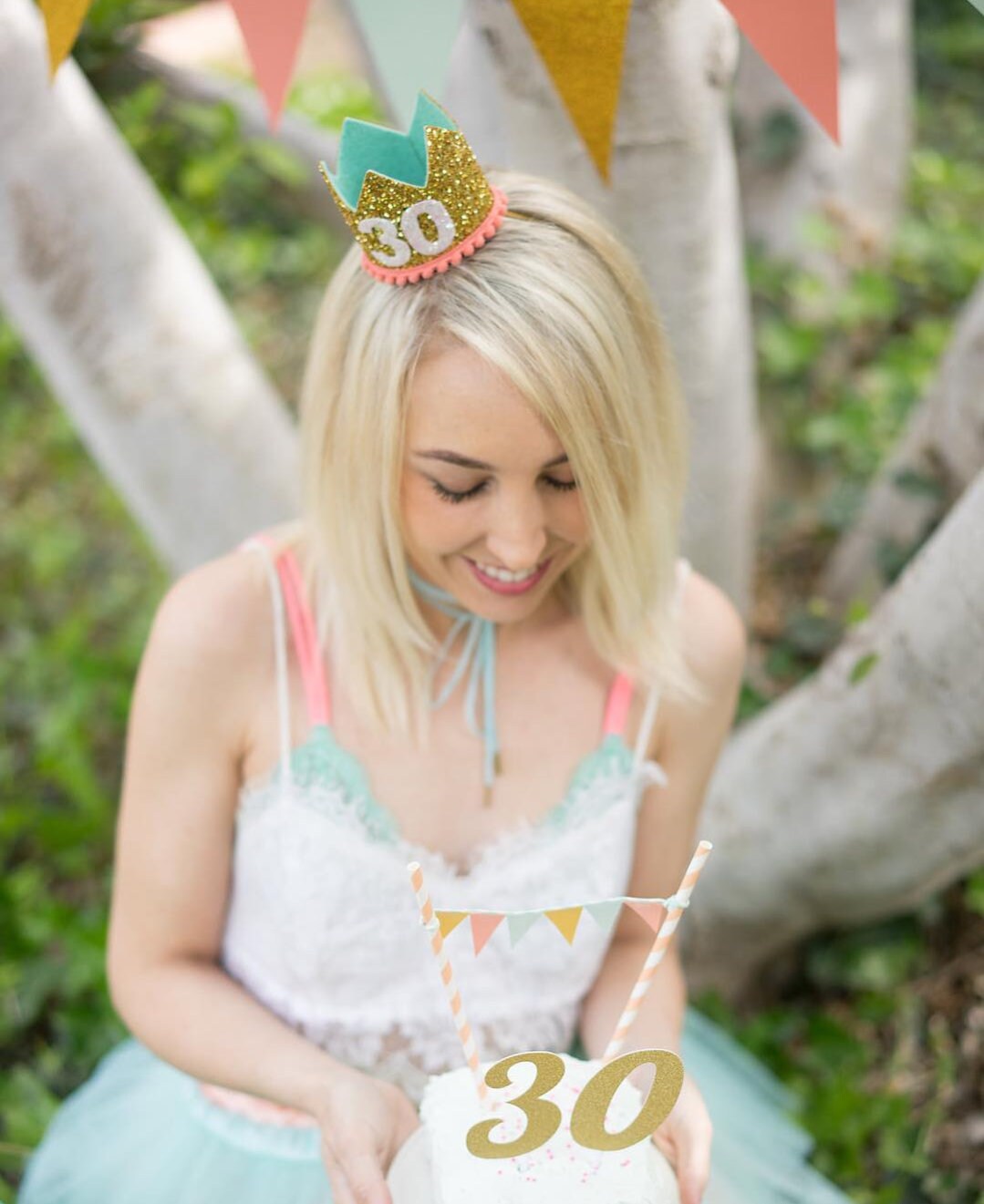 Gold and Coral Crown