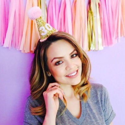 Gold and Pink Party Hat