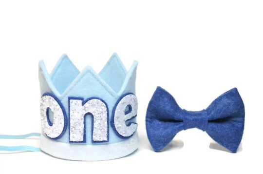 Blue and White Crown