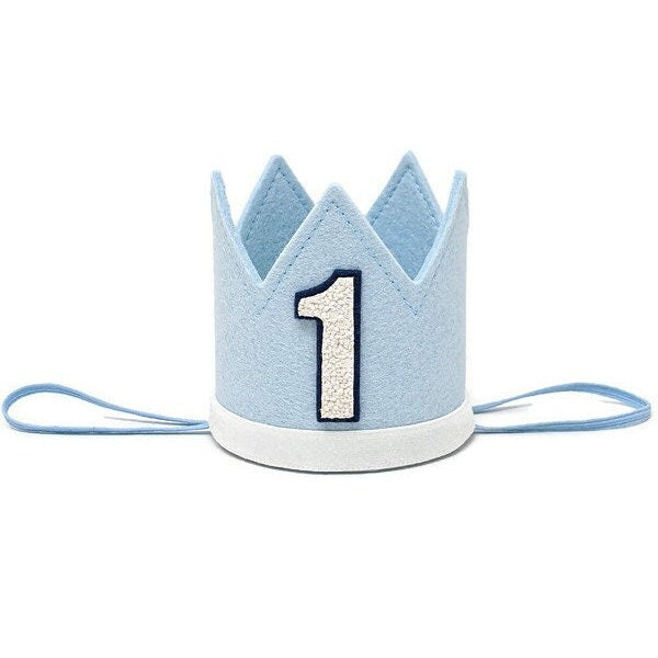 Blue and White Crown