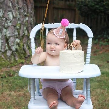 Peach and Pink Party Hat