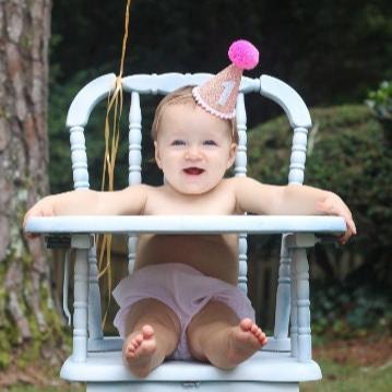 Peach and Pink Party Hat