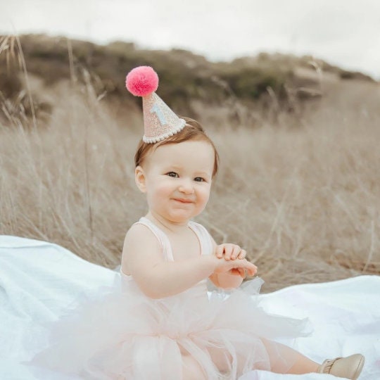 Peach and Pink Party Hat