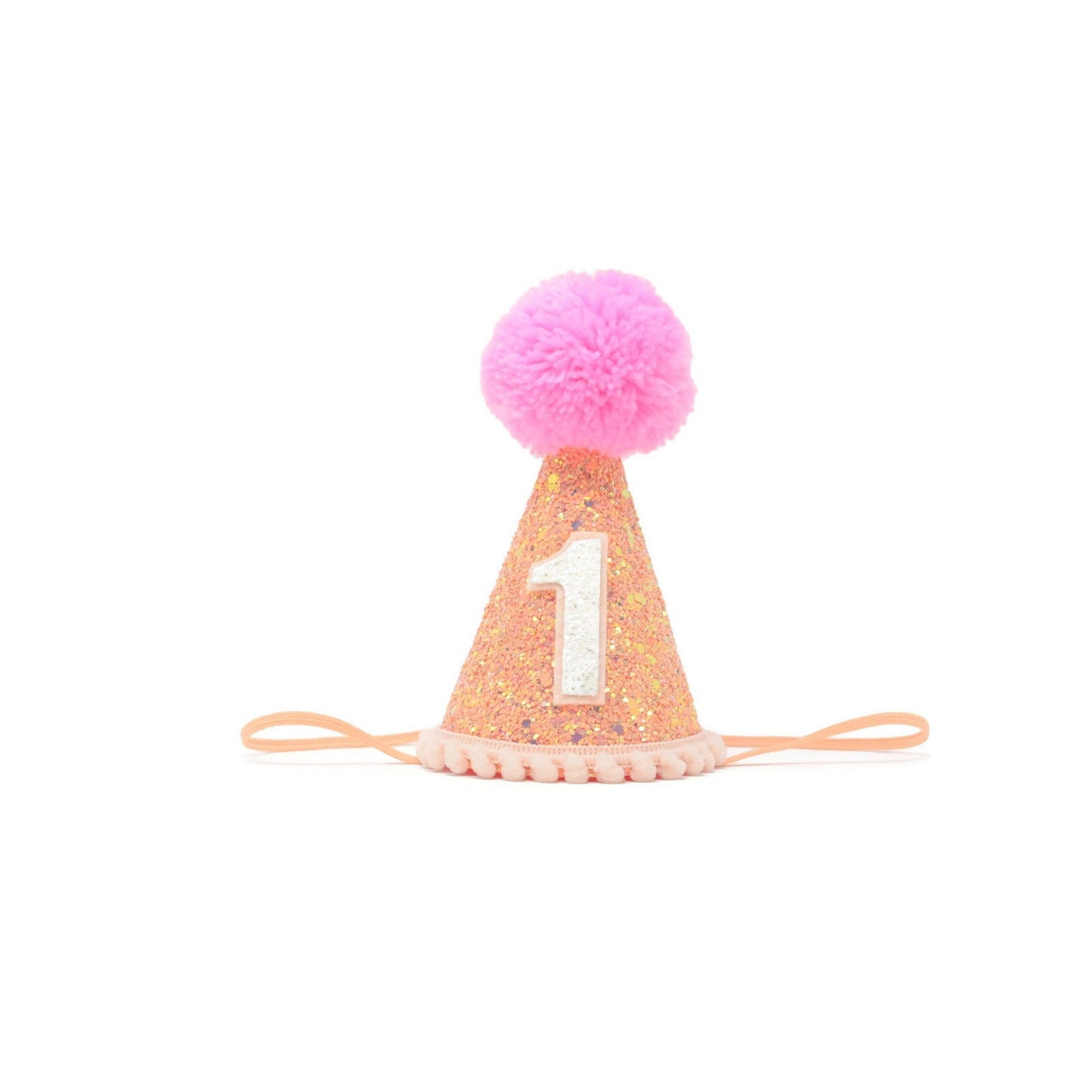 Peach and Pink Party Hat