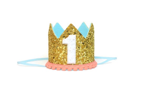 Gold and Coral Crown