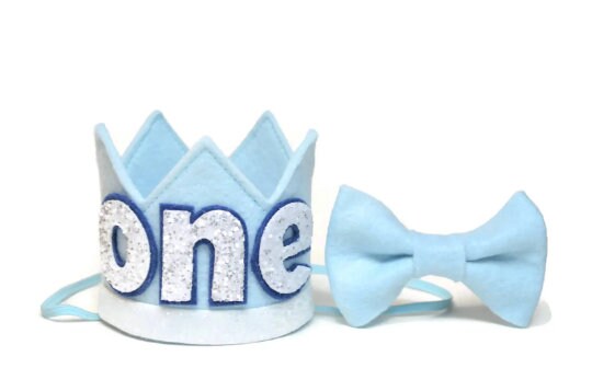 Blue and White Crown
