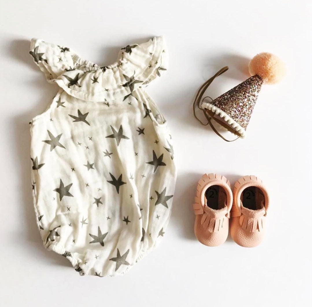 Confetti and Peach Party Hat