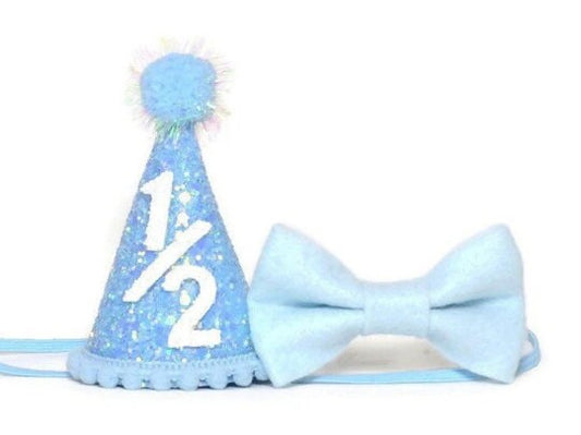 Boy First Birthday Party Hat, Birthday Party Hat, Light Blue Party Hat, Baby Blue, Little Blue Olive, Party Hat