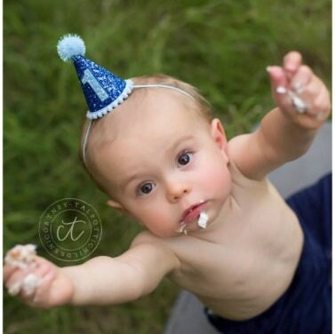 Red, Gold and Royal Blue Party Hat, Circus, Little Blue Olive, Boy Birthday Party