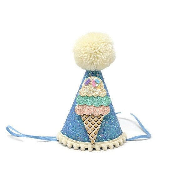 Ice Cream Party Hat, Ice Cream Birthday Party, Ice Cream Social, Summer Birthday Party