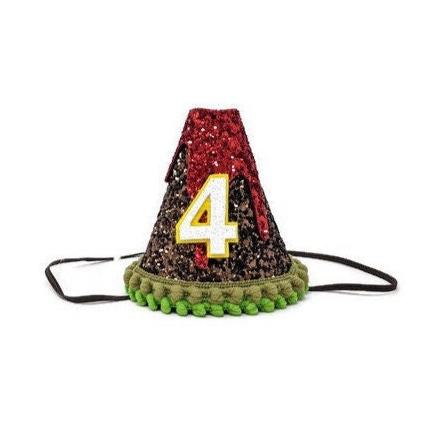 Volcano Birthday Hat