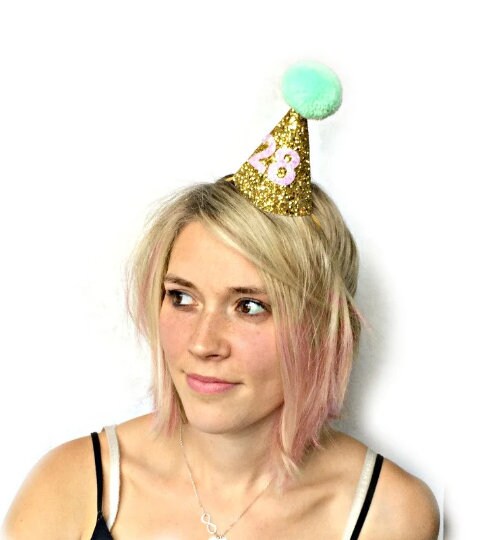 Over The Hill Birthday, Adult Birthday Party, Adult Birthday Hat, Little Blue Olive, Old or Hot Birthday Hat