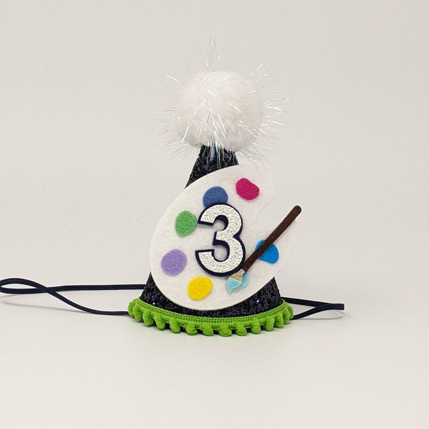 Art Palette Birthday Party Hat, Art Birthday Party Hat, Birthday Party Hat, Art Party Birthday Theme, Little Blue Olive