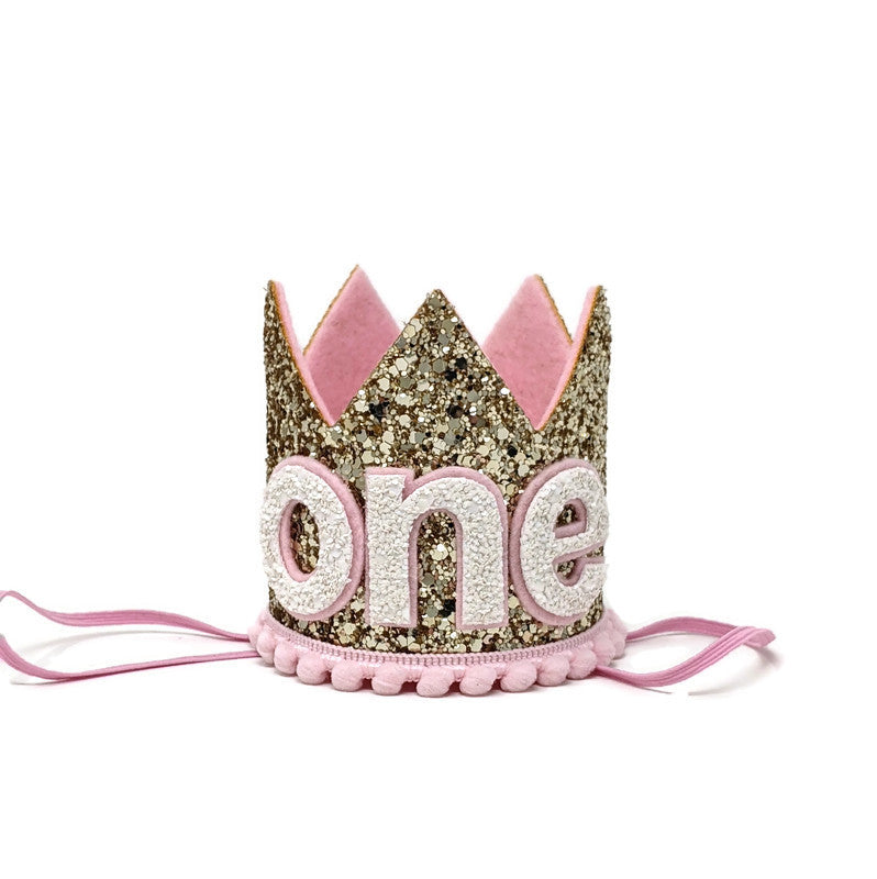 Pale Gold & Pink Crown