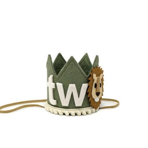 Olive Safari Lion Crown