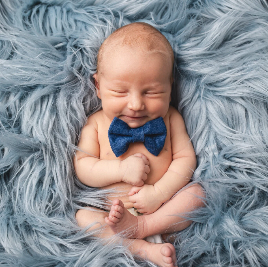 Baby Blue Felt Crown