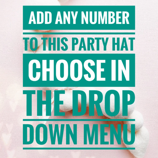 Adult Party Hat - Add any number!