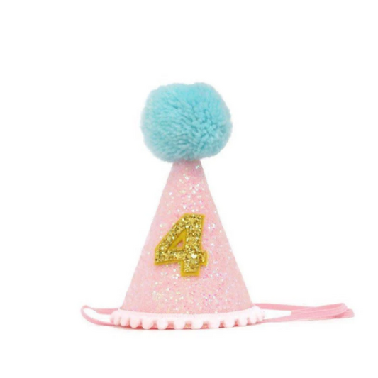 Large Pink Glitter Party Hat