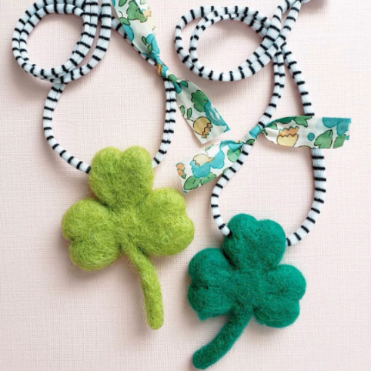 Felt Shamrock Necklace