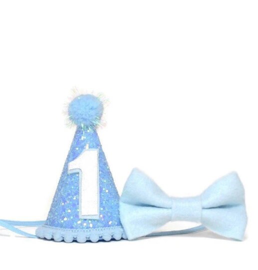 Boy First Birthday Party Hat, Birthday Party Hat, Light Blue Party Hat, Baby Blue, Little Blue Olive, Party Hat