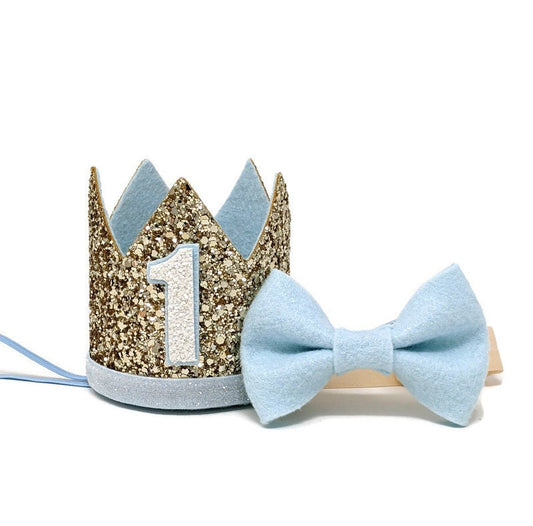 Pale Gold and Baby Blue Crown