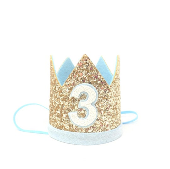 Pale Gold and Baby Blue Crown