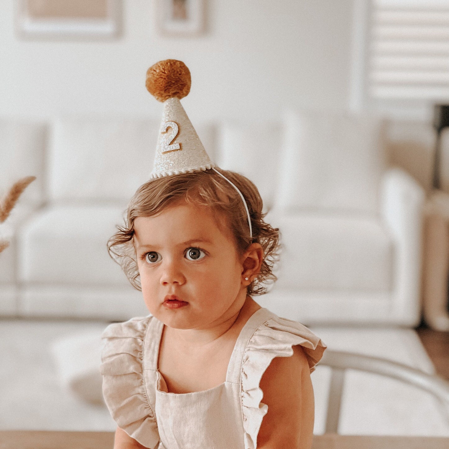 Neutral Birthday Party Hat, Birthday Party Hat, Gender Neutral first birthday, Neutral Party Hat, Little Blue Olive, Yellow Party Hat