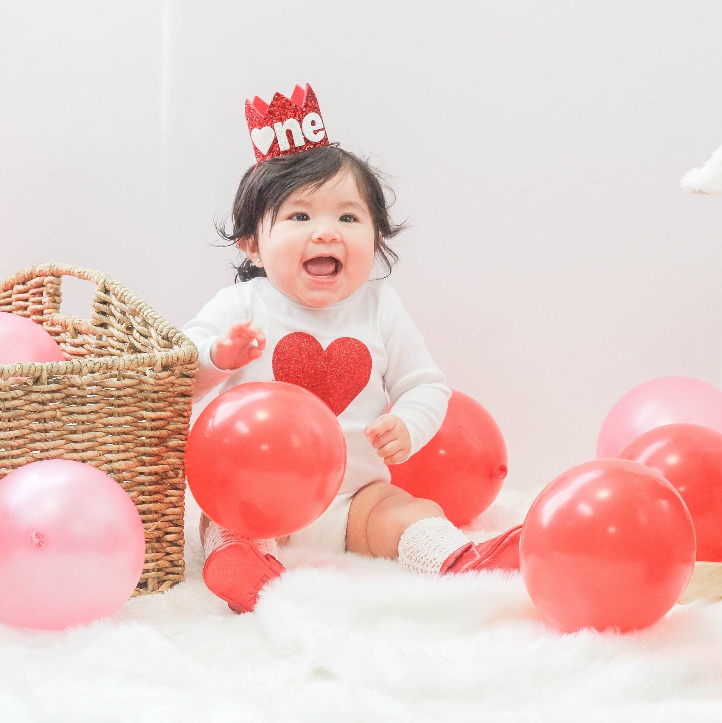 Girls First Birthday, Valentine's Birthday, Heart Birthday Crown, Valentine's Crown, Heart Crown, Little Blue Olive