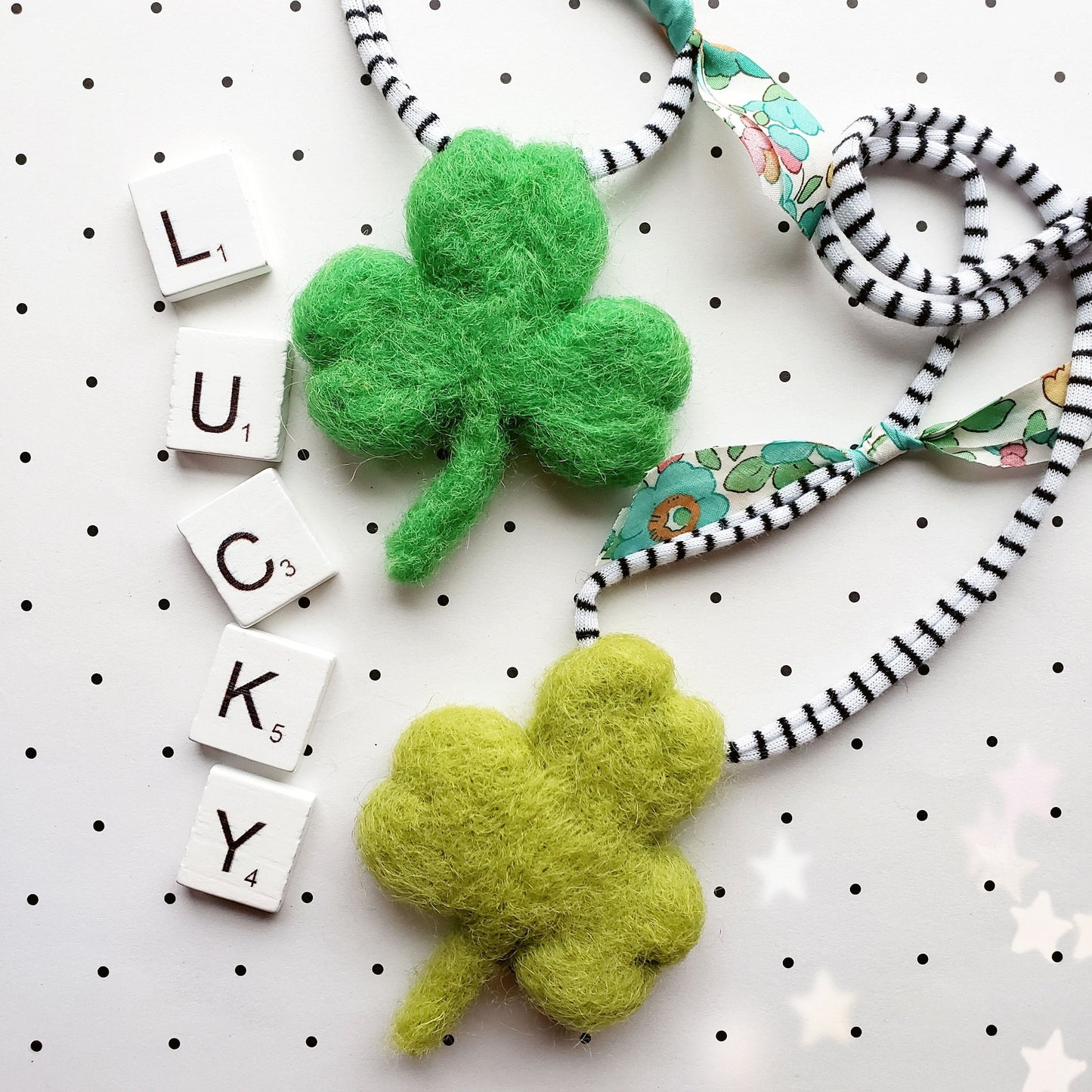 Felt Shamrock Necklace