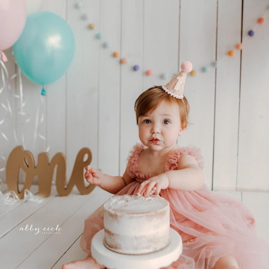 Blush Birthday Party Hat