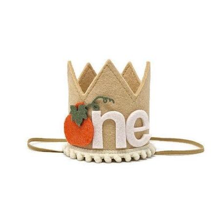 Pumpkin Birthday Crown