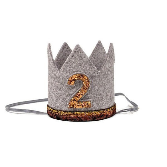 Heather Gray and Copper Crown