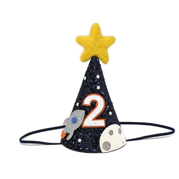 Rocket and Moon Hat