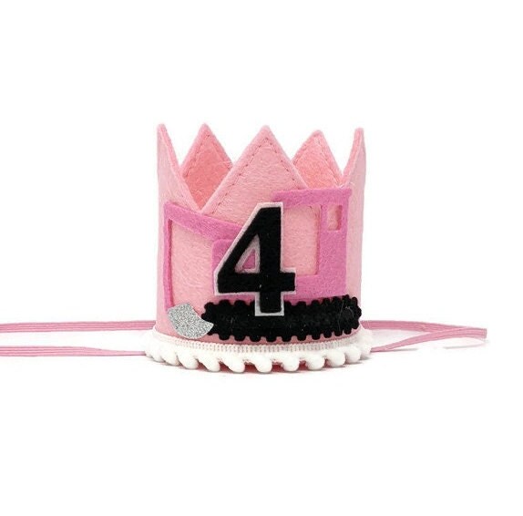 Excavator Birthday Crown