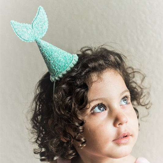 Mint Mermaid Party Hat