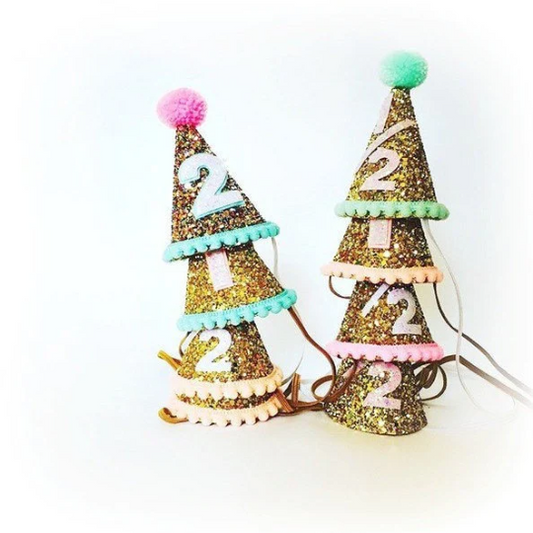 Design your own pet- Small Glitter Party Hat