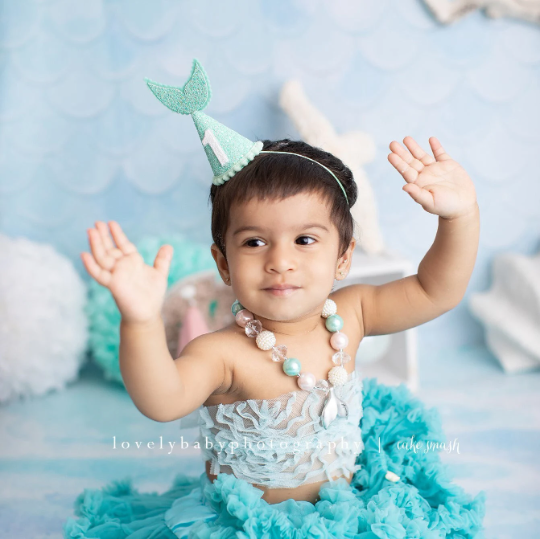 Mint Mermaid Party Hat