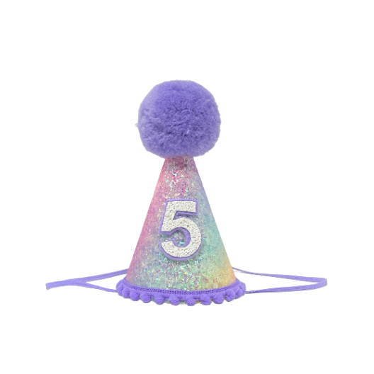 Ombre Rainbow Party Hat