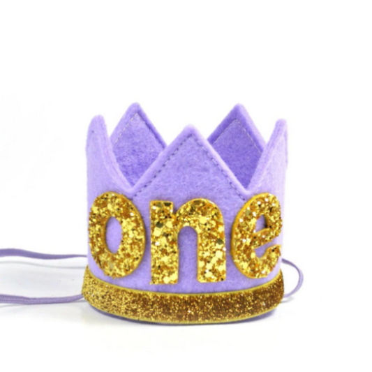 Lavender and Gold Crown