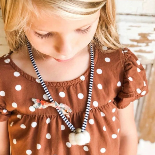 White Pumpkin Necklace