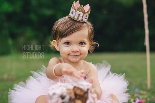 Baby Blue Glitter Crown with Ribbon