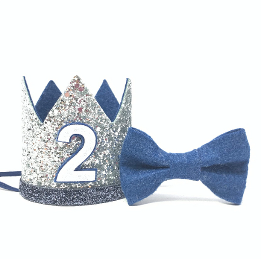 Silver and Denim Crown